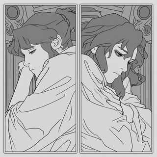 Washfable style, Midjourney V6.1: black-and-white manga comic strip