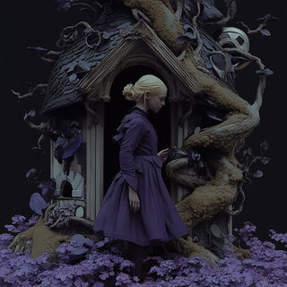 Joineryscape style, Midjourney V6.1: retro fairy-tale illustration