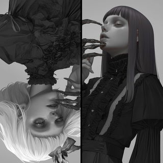 Joineryscape style, Midjourney V6.1: black-and-white manga comic strip