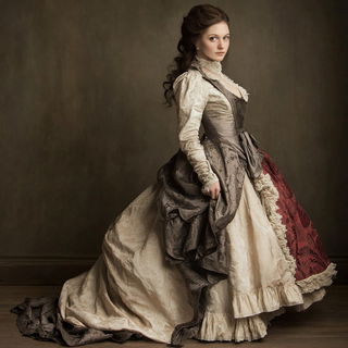 Tealtrack Scenography style, Midjourney V6.1: haute-couture fashion outfit