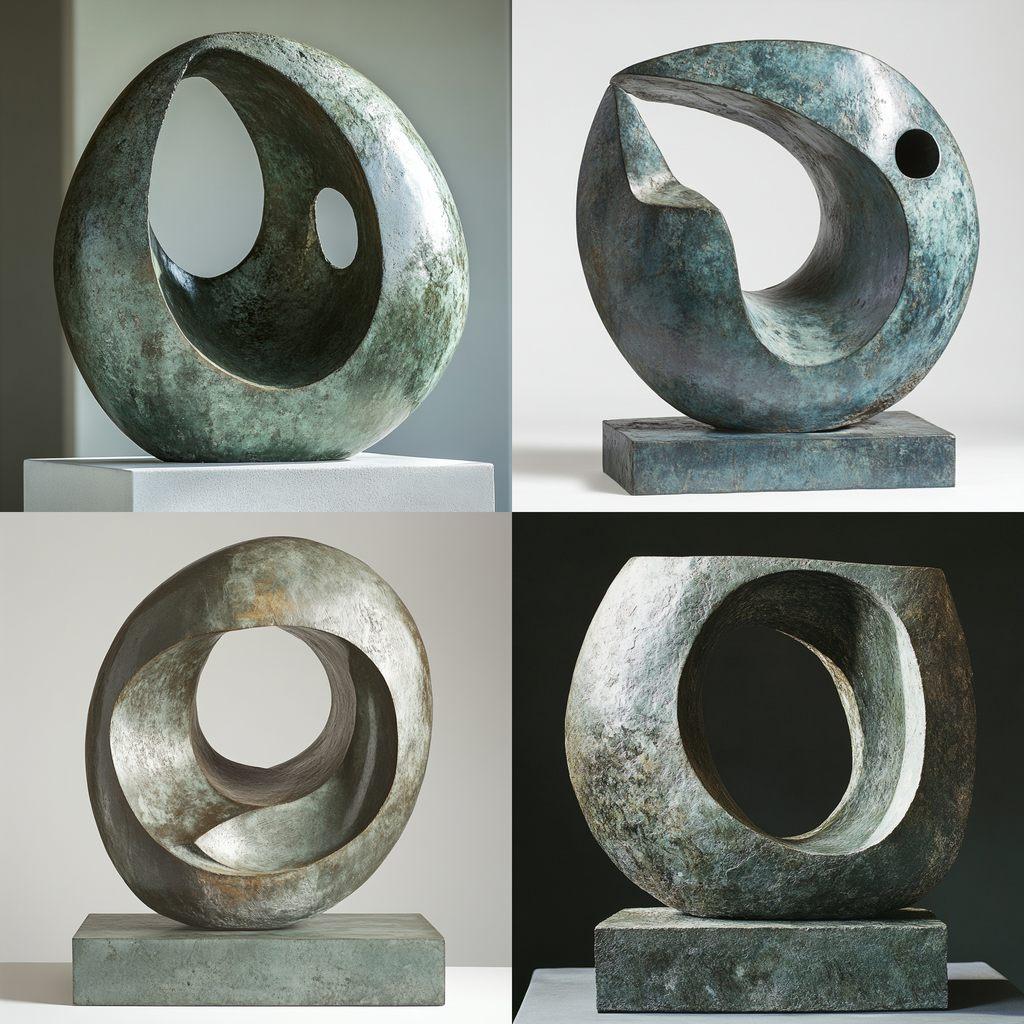 Barbara Hepworth style, Midjourney V6.1, render 1 of 4