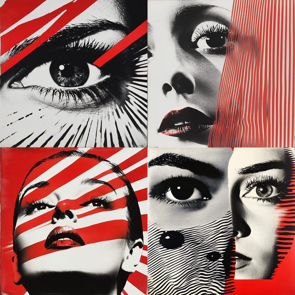 Barbara Kruger style, Midjourney V6.1, render 1 of 4