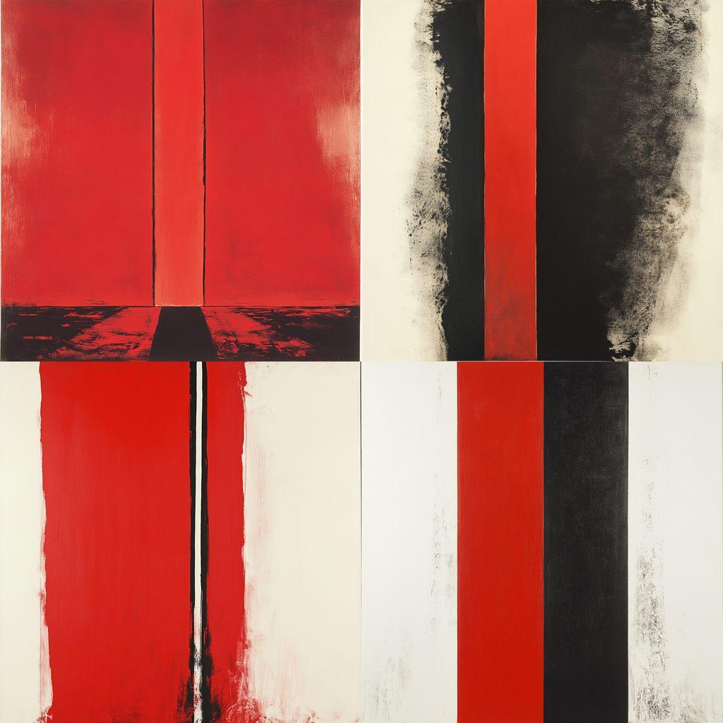 Barnett Newman style, Midjourney V6.1, render 1 of 4