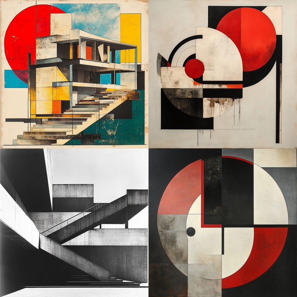 Bauhaus style, Midjourney V6.1, render 1 of 4