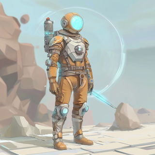 Hatchflora style, Midjourney V6.1: concept art character design of retropunk steam knight