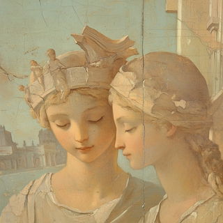 Hatchflora style, Midjourney V6.1: classical 18th-century oil painting