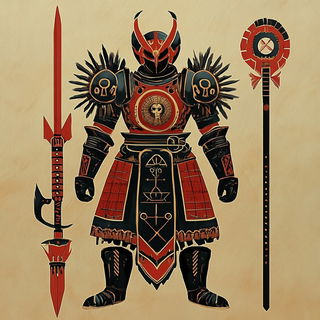 Cinnabar Flashroom style, Midjourney V6.1: concept art character design of retropunk steam knight