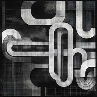 Portalstone style, Midjourney V6.1: technical infrastructure blueprint schematics