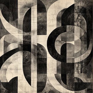 Portalstone style, Midjourney V6.1: typographic composition with large letters