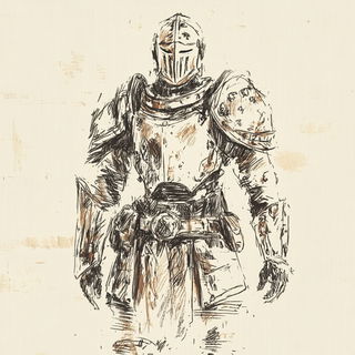 Pigmentfog Urbanism style, Midjourney V6.1: concept art character design of retropunk steam knight