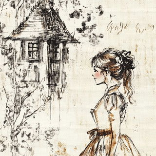 Pigmentfog Urbanism style, Midjourney V6.1: retro fairy-tale illustration