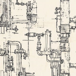 Pigmentfog Urbanism style, Midjourney V6.1: technical infrastructure blueprint schematics