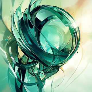 Tidal Ink Abstraction style, Midjourney V6.1: abstract 3D render