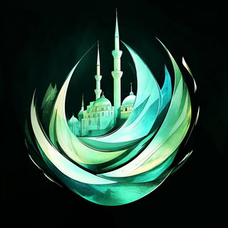 Tidal Ink Abstraction style, Midjourney V6.1: bold minimalist logo design for Istanbul city municipal services