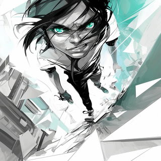 Tidal Ink Abstraction style, Midjourney V6.1: black-and-white manga comic strip