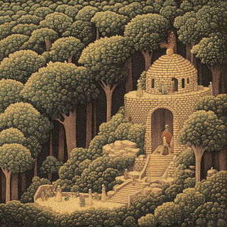 Fairyland Isoplex style, Midjourney V6.1: classical 18th-century oil painting
