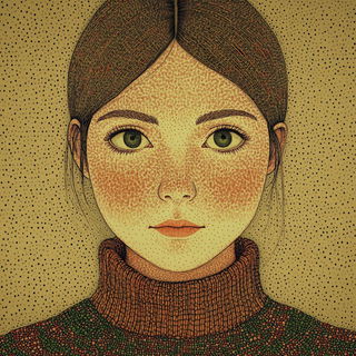 Fairyland Isoplex style, Midjourney V6.1: photographic portrait of female protagonist