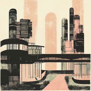Chromeoasis style, Midjourney V6.1: megacity with futuristic bioarchitecture