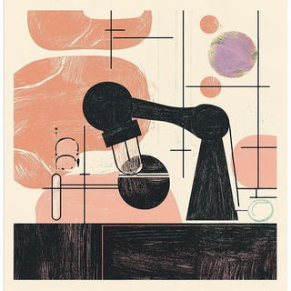 Chromeoasis style, Midjourney V6.1: editorial illustration for popular scientific magazine cover