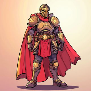 Chromavale style, Midjourney V6.1: concept art character design of retropunk steam knight
