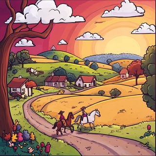 Chromavale style, Midjourney V6.1: traditional folk art