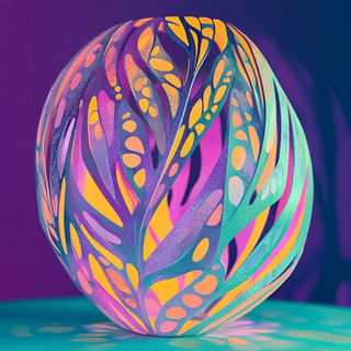 Goggleseed Gardenism style, Midjourney V6.1: abstract 3D render