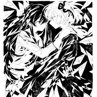 Goggleseed Gardenism style, Midjourney V6.1: black-and-white manga comic strip