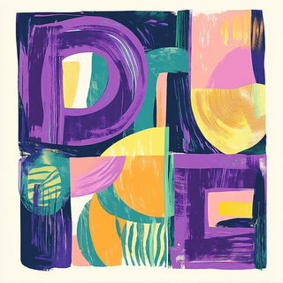 Goggleseed Gardenism style, Midjourney V6.1: typographic composition with large letters