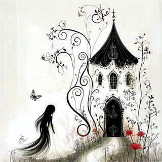Kente Mascara style, Midjourney V6.1: retro fairy-tale illustration
