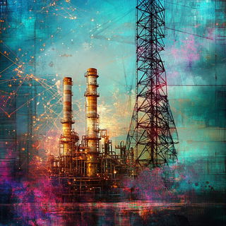 Rimewild style, Midjourney V6.1: technical infrastructure blueprint schematics