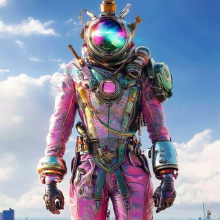 Lithomanga style, Midjourney V6.1: concept art character design of retropunk steam knight