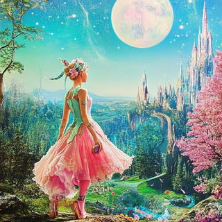 Lithomanga style, Midjourney V6.1: retro fairy-tale illustration