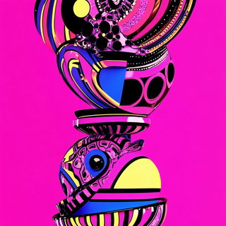 Chromaburin style, Midjourney V6.1: abstract 3D render