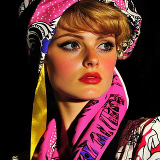 Chromaburin style, Midjourney V6.1: photographic portrait of female protagonist