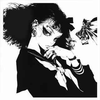 Cogwilds style, Midjourney V6.1: black-and-white manga comic strip