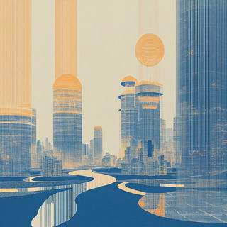 Claymonsoon style, Midjourney V6.1: megacity with futuristic bioarchitecture