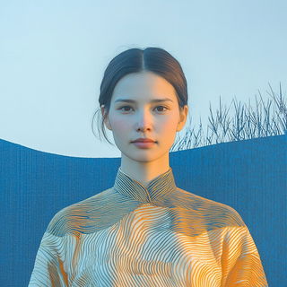Claymonsoon style, Midjourney V6.1: photographic portrait of female protagonist