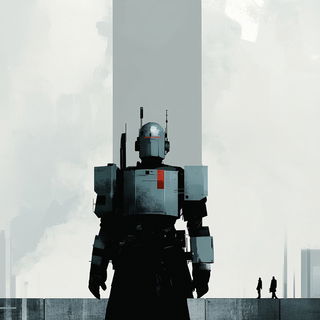 Rainmigrant style, Midjourney V6.1: concept art character design of retropunk steam knight
