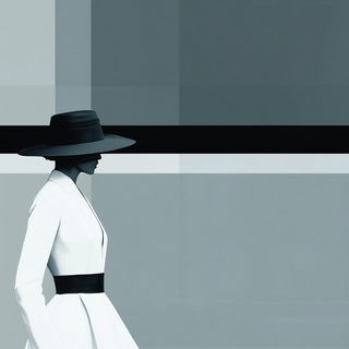 Rainmigrant style, Midjourney V6.1: haute-couture fashion outfit