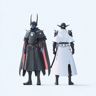Hatchrift style, Midjourney V6.1: concept art character design of retropunk steam knight