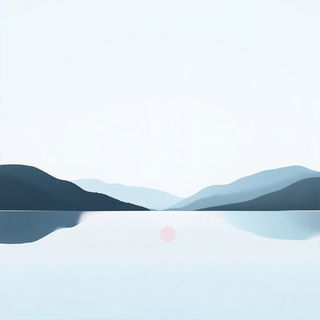 Hatchrift style, Midjourney V6.1: realistic landscape photograph of quiet dawn