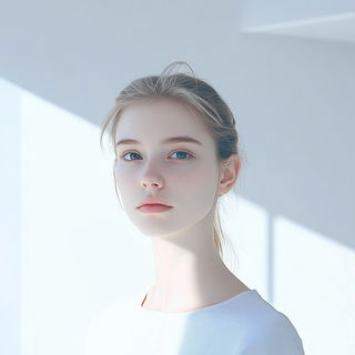 Hatchrift style, Midjourney V6.1: photographic portrait of female protagonist