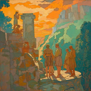 Parallax Folia style, Midjourney V6.1: classical 18th-century oil painting