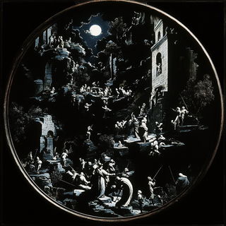 Basalt Skycut style, Midjourney V6.1: classical 18th-century oil painting