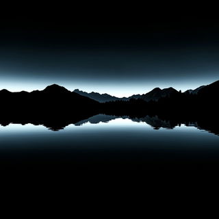 Basalt Skycut style, Midjourney V6.1: realistic landscape photograph of quiet dawn
