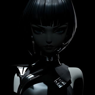 Basalt Skycut style, Midjourney V6.1: photographic portrait of female protagonist