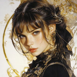 Chromaframe style, Midjourney V6.1: photographic portrait of female protagonist