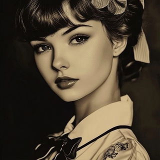 Whiteframe Sublimation style, Midjourney V6.1: photographic portrait of female protagonist