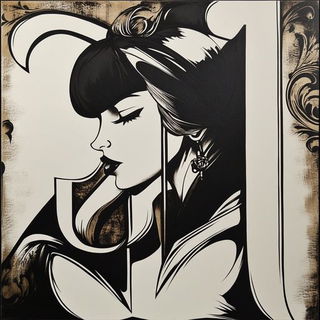 Whiteframe Sublimation style, Midjourney V6.1: typographic composition with large letters