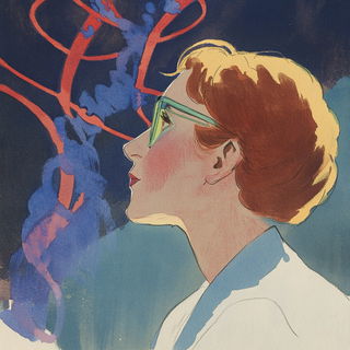 Lanternglyphic style, Midjourney V6.1: editorial illustration for popular scientific magazine cover